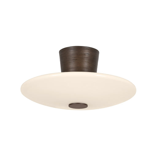 Albus LED Semi Flush Mount Bronze Leaf