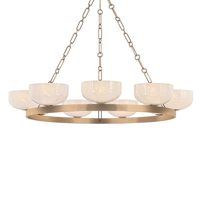 Troy Lighting - F1345-PBR - Nine Light Chandelier - Caelum - Patina Brass
