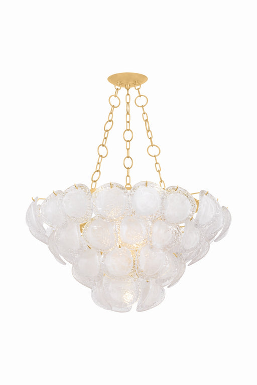 Hudson Valley - 1339-VGL - Nine Light Chandelier - Cedar Hill - Vintage Gold Leaf
