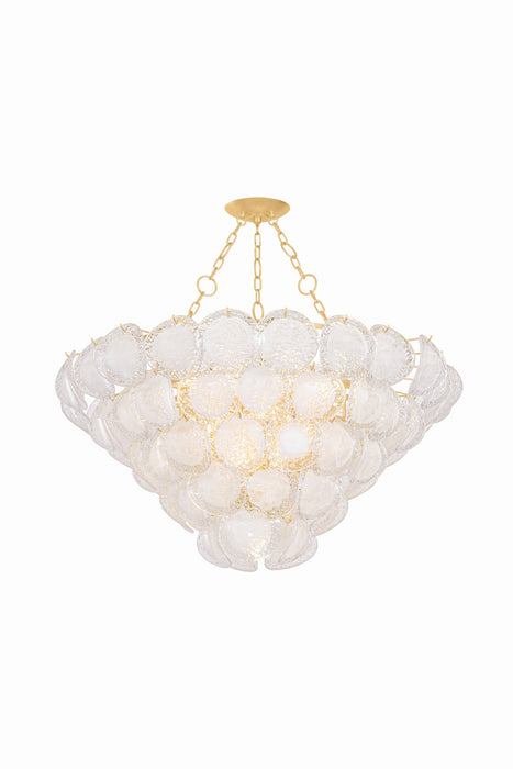 Hudson Valley - 1350-VGL - 17 Light Chandelier - Cedar Hill - Vintage Gold Leaf