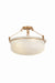 Hudson Valley - 1553-PGL - Three Light Semi Flush Mount - Lowerre - Patina Gold Leaf