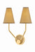 Hudson Valley - 2452-AGB - Two Light Wall Sconce - Buskirk - Aged Brass