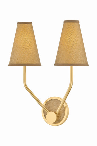 Buskirk Two Light Wall Sconce Aged Brass