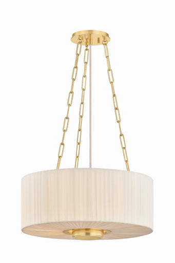 Camby Three Light Pendant Aged Brass