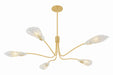 Hudson Valley - 4905-AGB - Five Light Chandelier - Tenafly - Aged Brass