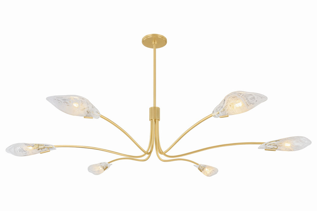 Hudson Valley - 4906-AGB - Six Light Chandelier - Tenafly - Aged Brass