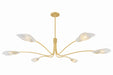 Hudson Valley - 4906-AGB - Six Light Chandelier - Tenafly - Aged Brass