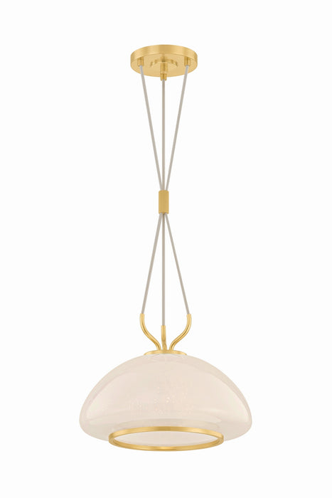Hudson Valley - 5715-AGB - One Light Pendant - Baudette - Aged Brass
