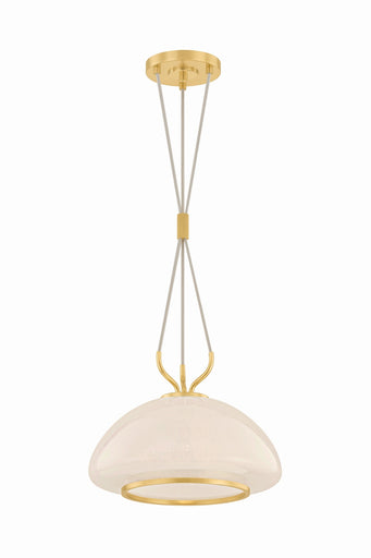 Baudette One Light Pendant Aged Brass