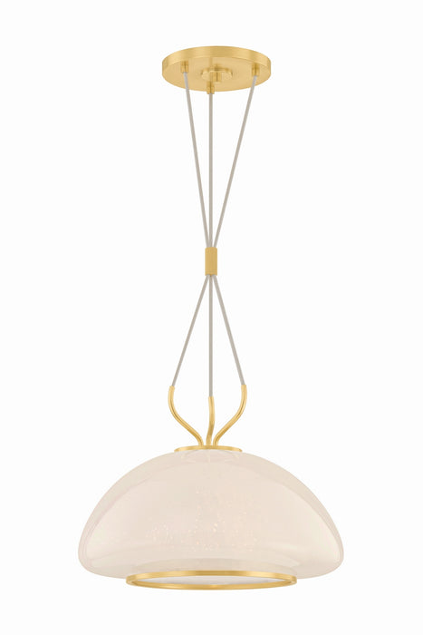 Hudson Valley - 5717-AGB - One Light Pendant - Baudette - Aged Brass
