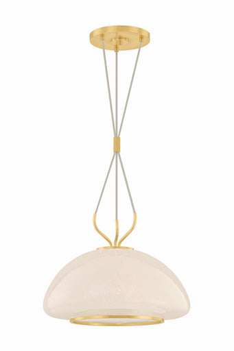 Baudette One Light Pendant Aged Brass