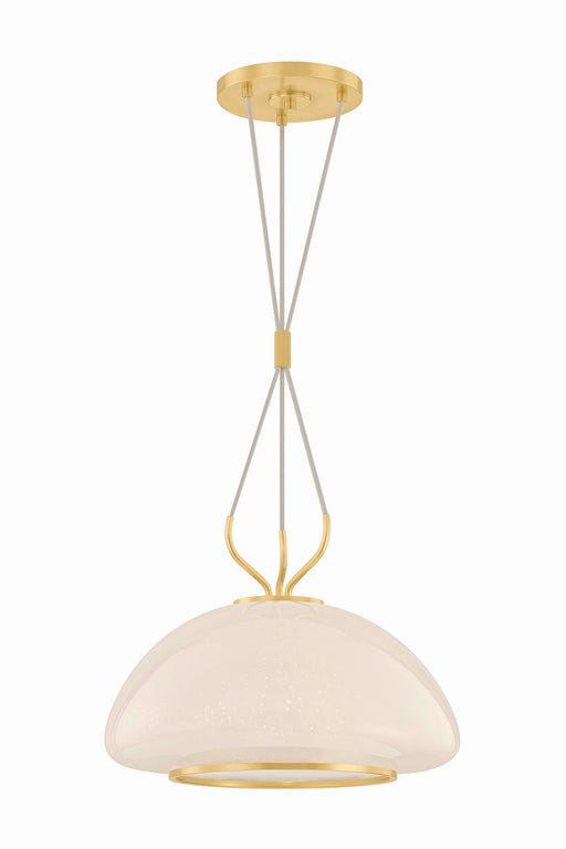 Hudson Valley - 5717-AGB - One Light Pendant - Baudette - Aged Brass