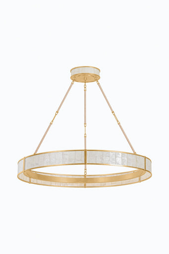 Halcott LED Chandelier Vintage Gold Leaf