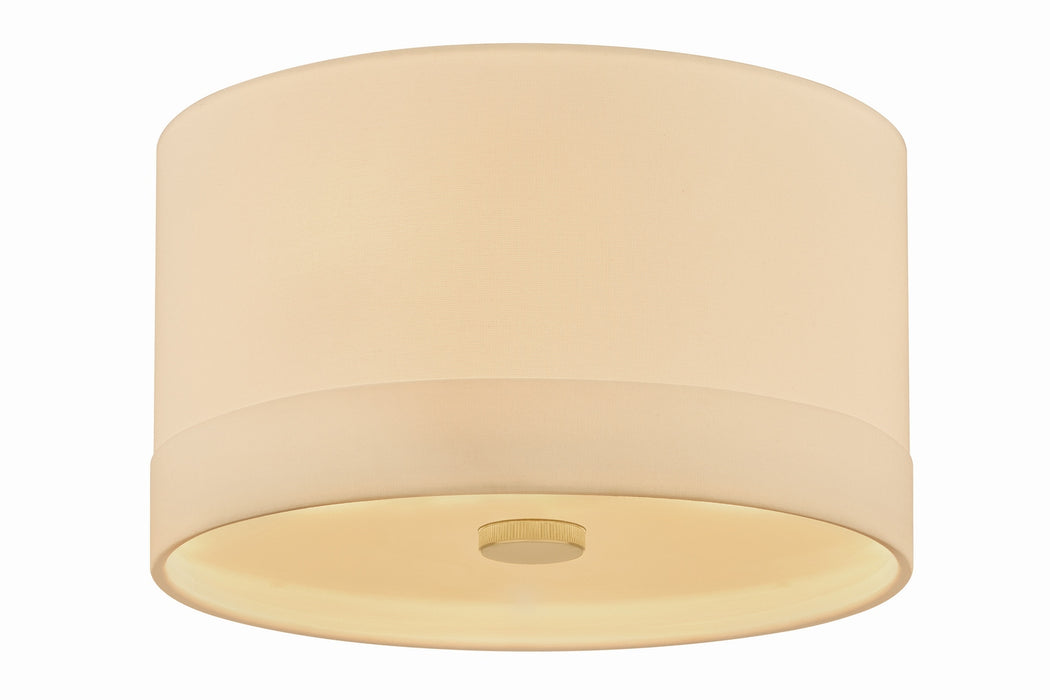 Hudson Valley - 8914-AGB - Three Light Flush Mount - Ashland - Aged Brass