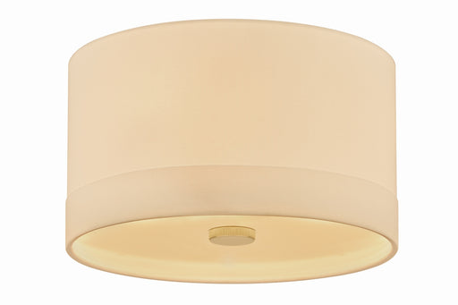 Ashland Three Light Flush Mount Aged Brass