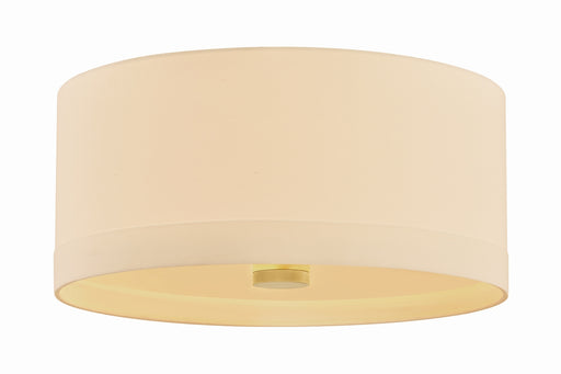 Ashland Four Light Flush Mount Aged Brass
