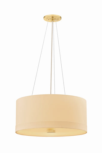 Ashland Four Light Pendant Aged Brass