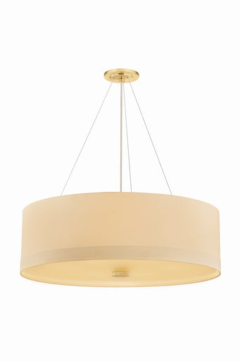 Ashland Six Light Pendant Aged Brass