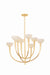 Hudson Valley - 9034-VGL - Eight Light Chandelier - Maywood - Vintage Gold Leaf