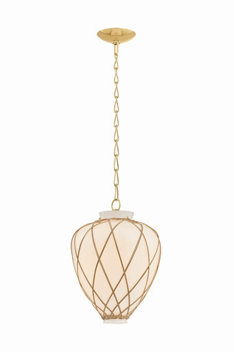 Apple Valley One Light Pendant Aged Brass