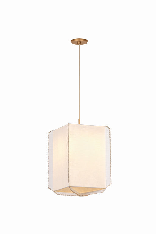 Hudson Valley - AH4431-PGL - One Light Pendant - Louise - Patina Gold Leaf