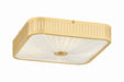 Hudson Valley - AH4704-AGB - Four Light Semi Flush Mount - Henri - Aged Brass