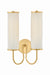 Hudson Valley - AH5017-AGB - Two Light Wall Sconce - Elaine - Aged Brass