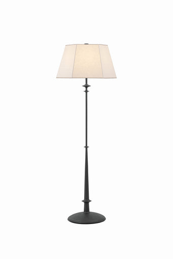 Celmins One Light Floor Lamp Black Iron