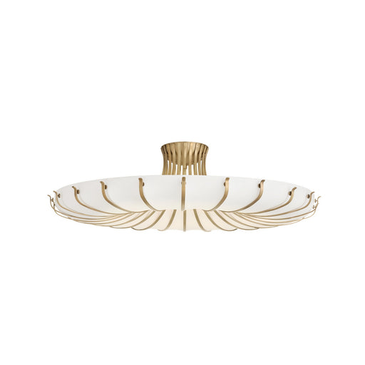 Chambers Ten Light Flush Mount Ivory