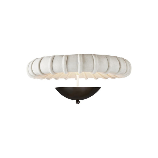 Camella Three Light Flush Mount Ivory