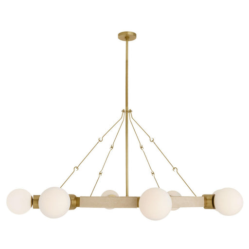 Liberty Eight Light Chandelier Matte Opal