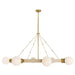 Arteriors - DLC42 - Eight Light Chandelier - Liberty - Matte Opal