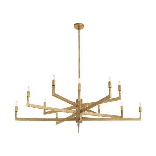 Griff 12 Light Chandelier Antique Brass