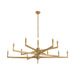 Arteriors - DLC43 - 12 Light Chandelier - Griff - Antique Brass