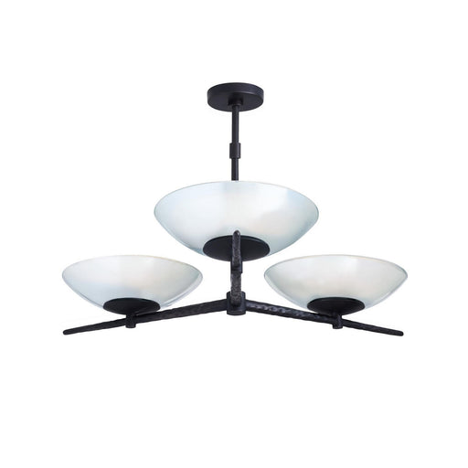 Mason Nine Light Chandelier Natural Iron