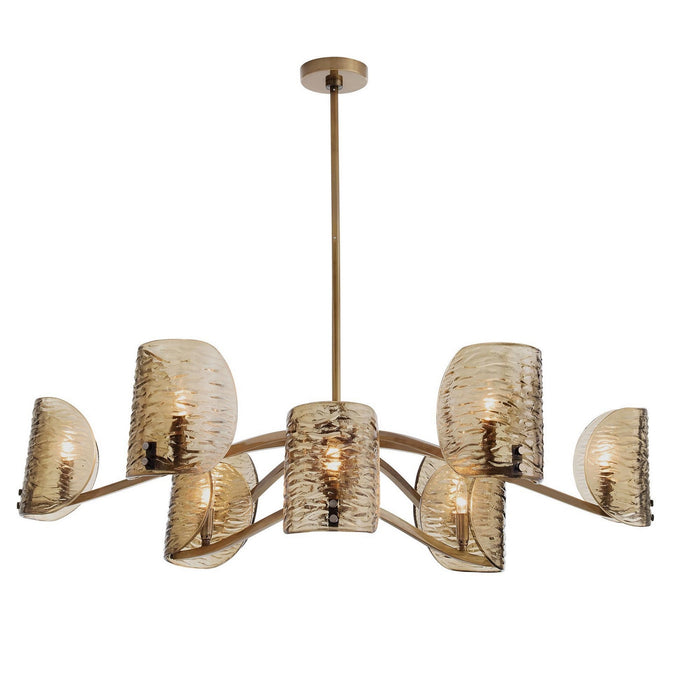 Arteriors - DLI12 - Nine Light Chandelier - Natasha - Antique Brass