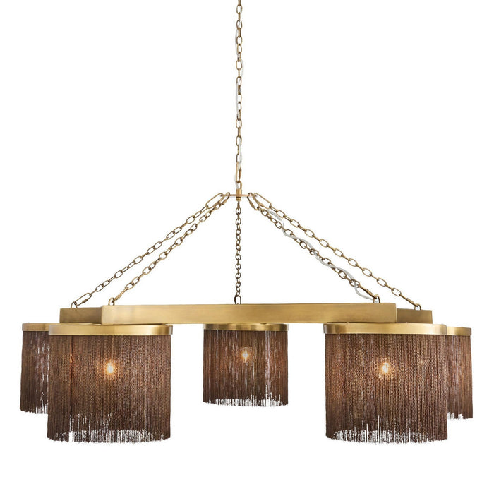 Arteriors - DLI14 - Five Light Chandelier - Langston - Vintage Brass