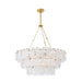 Arteriors - DMC36 - Seven Light Chandelier - Leon - White Glaze