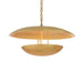 Arteriors - DMI27 - Three Light Chandelier - Florko - Gold Leaf