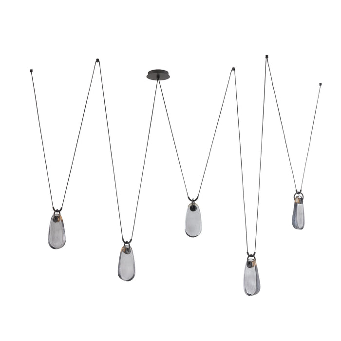 Arteriors - GADLC02 - LED Chandelier - Melt - Smoke
