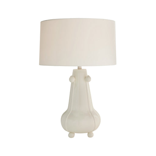Miriam One Light Table Lamp Ivory Crackle
