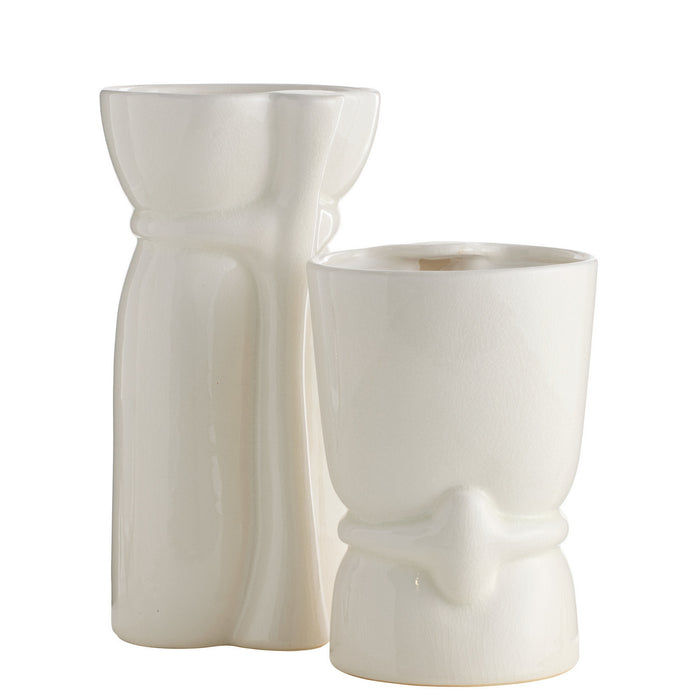 Arteriors - AVC16 - Vases, Set of 2 - Maud - Ivory Crackle