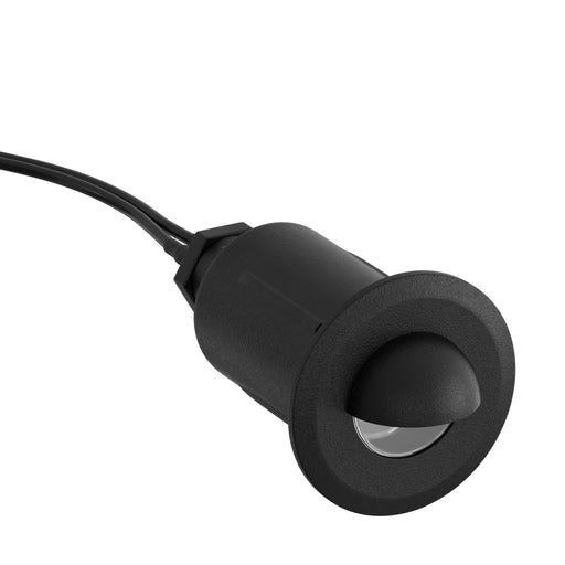 LED Recessed with Cowl Black Brass