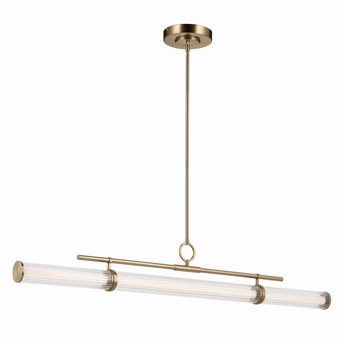 Kichler - 52754CPZLED - LED Linear Chandelier - Riven - Champagne Bronze