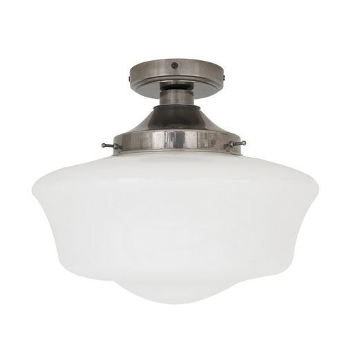 Anath One Light Flush Mount Antique Silver