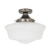 Mullan Lighting - MLBCF006ANTSLV - One Light Flush Mount - Anath - Antique Silver
