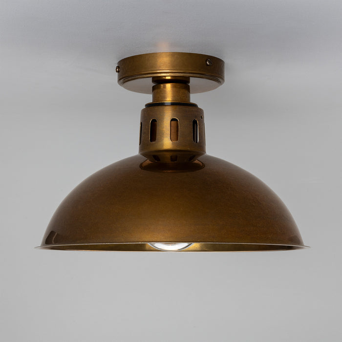 Mullan Lighting - MLBCF008ANTBRSCL - One Light Flush Mount - Talise - Antique Brass