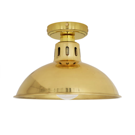 Talise One Light Flush Mount Polished Brass