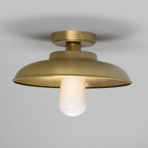 Darya One Light Flush Mount Satin Brass