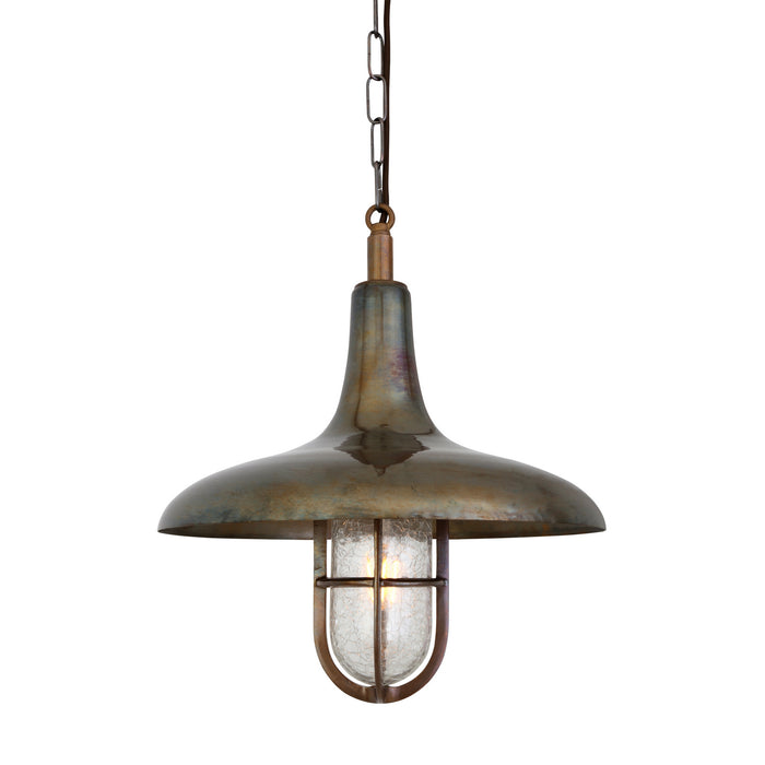 Mullan Lighting - MLBP032ANTBRSCR - One Light Pendant - Mira - Antique Brass